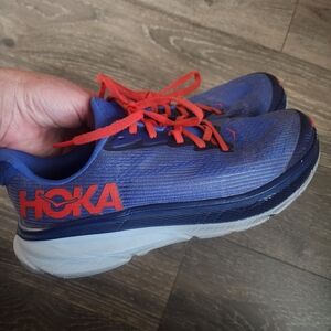 Hoka Kids Sneakers in Blue and Red